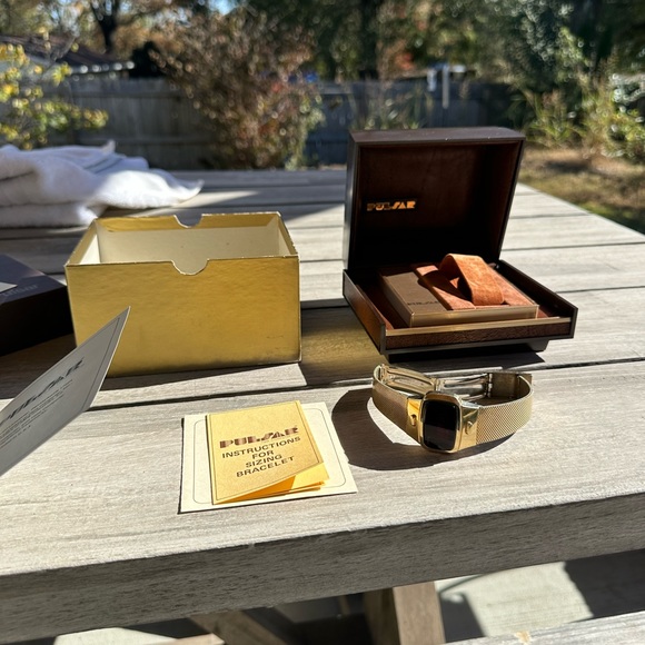 Men’s Pulsar 1970s James Bond style 14kt Gold Filled With Original Box - Picture 4 of 11